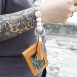 Paziye Coin Purse Tassel Bracelet Keyring