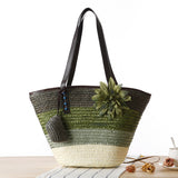 Paziye Straw Beach Bags Tote Bag Hobo Summer Handwoven Shoulder Bag