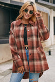 Plaid Flannel Shacket Jacket Women