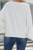 Plain Texture Knit Sweater Top