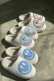 Couple home smiley face soft plush comfy warm slippers