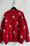 Christmas Socks And Snow Knitting Sweater