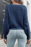 Crisscross V Neck Winter Outfits  Long Sleeve Sweater