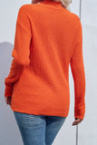 Long Sleeve Turtleneck Cut Out Sweater