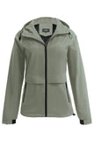 Plain Open Zipper Pockets Winter Outfits Hooded Outdoor Jackets