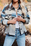 Women's Vintage Aztec Print Loose Shacket Jacket