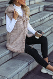 Front Open Button Up Fleece Vest Coat