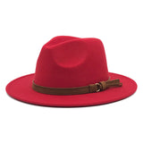 Paziye Hat Suede Belt Woolen Hat