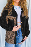 Leopard Patchwork Shacket Jacket