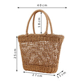 Woven Handbag | Hollow Straw Bag