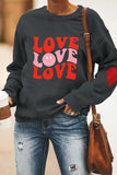 Valentines Day Heart Pullover Longsleeve Sweatshirt