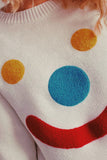 Clown Smile Knit Pullover Sweaters Winter Outfits