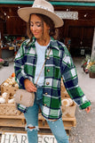 Plaid Flannel Shacket Jacket Women