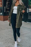 Turn Down Collar Single-breasted Wollen Coat