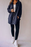Turn Down Collar Single-breasted Wollen Coat