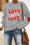 Valentines Day Heart Pullover Longsleeve Sweatshirt