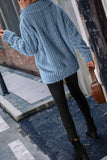 Plain Open Zipper Rib Fleece Winter Outfits Coat