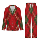 Women's Sleepwear Christmas Print Long Sleeve Casual Two Piece