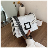 Women's Snake Print Square Shoulder Bag Crossbody Bags