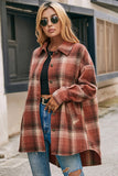 Plaid Flannel Shacket Jacket Women