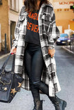 Plaid Flannel Shacket Jacket Maxi Length Women
