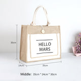 Paziye Eco-friendly Cotton And Linen Tote Bag