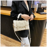 Paziye Sherpa Lined Quilted Briefcase Crossbody