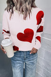 Heart Knitting Pullover autumn outfits Sweater