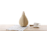Shell Shaped Straw Woven Tote Bag