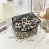 Paziye Portable Waterproof Leopard Makeup Wash Bag