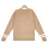 Fall Outfits Apres Ski Letter Knit Pullover Sweaters