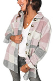 Plaid Flannel Shacket Jacket Women