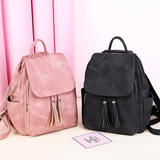 Women Tassel Backpack