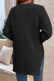 Front Open Button V Neck Knitting Cardigan