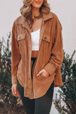 Turn Down Collar Single-breasted Wollen Coat