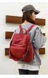 Paziye Lacquered PU Backpack
