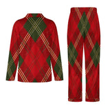 Women's Sleepwear Christmas Print Long Sleeve Casual Two Piece
