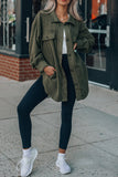 Turn Down Collar Single-breasted Wollen Coat