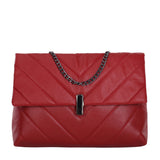 Minimalist Chevron Chain Tote Bag  Women Crossbody Bags
