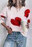 Heart Knitting Pullover autumn outfits Sweater