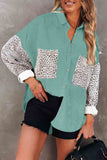 Corduroy Long Sleeve Button Down Shirts Casual Jacket